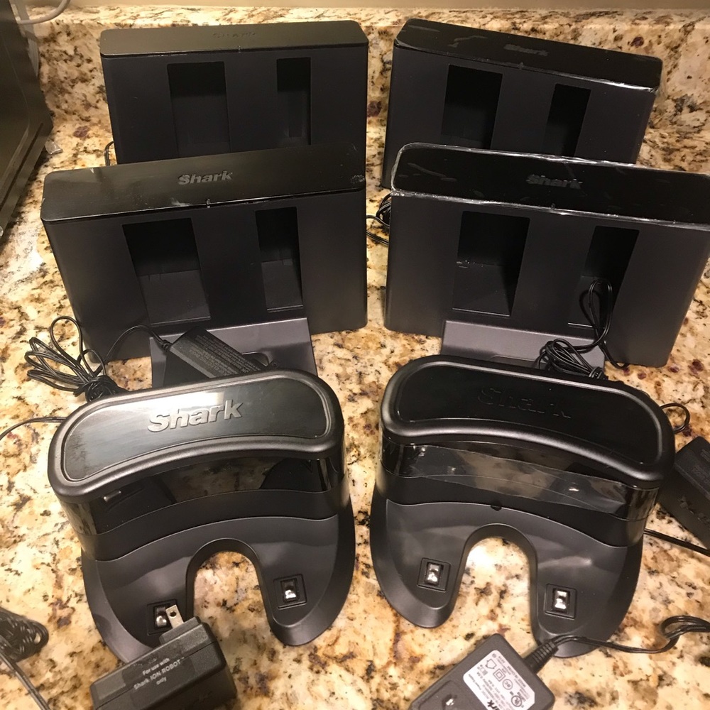 A bundle of shark home chargers